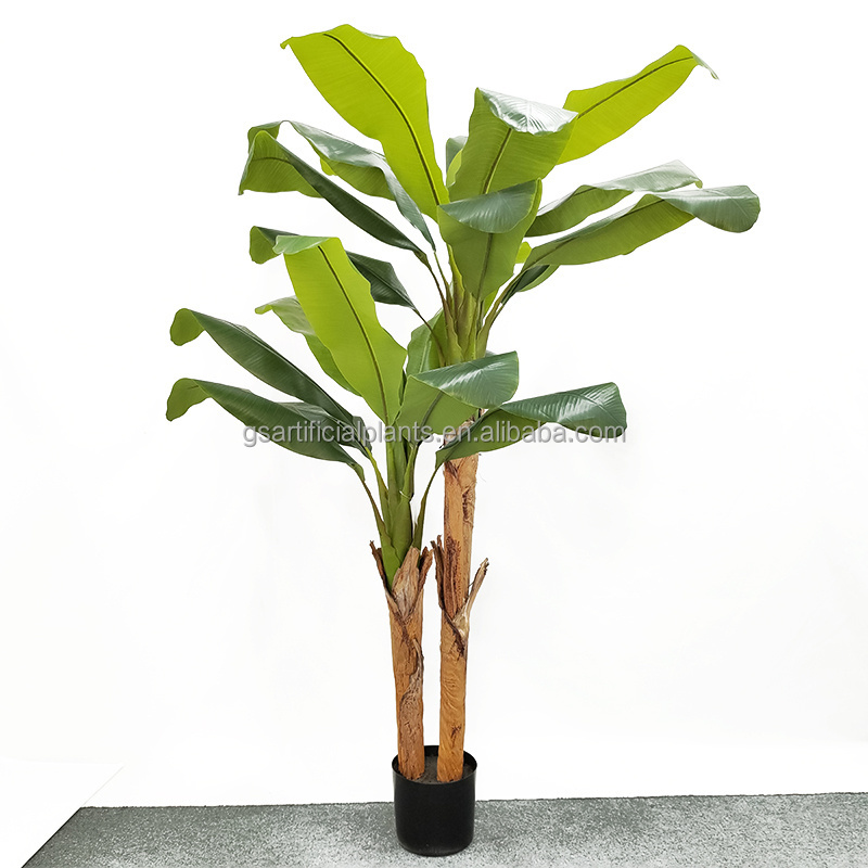 Tropical Plants Custom Made Plant 200Cm Artificial Banana Branch Bonsai Artificial Tree For Farm Park Landscape Decor