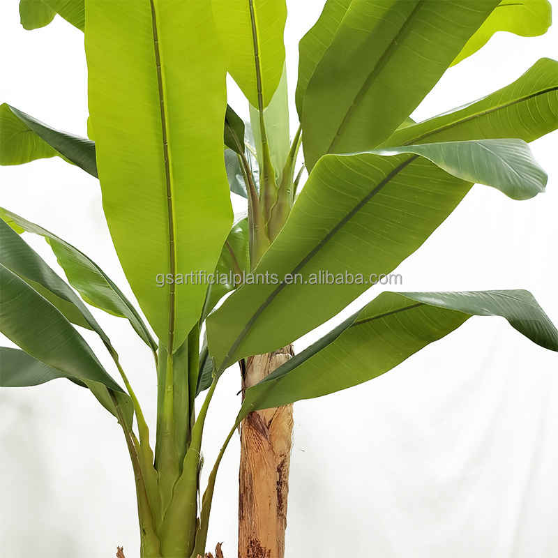 Tropical Plants Custom Made Plant 200Cm Artificial Banana Branch Bonsai Artificial Tree For Farm Park Landscape Decor