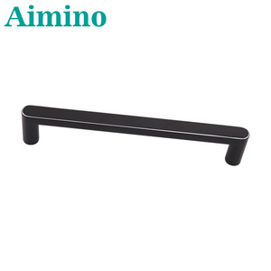 Aimino OEM Multifunctional Matte Black Cabinet Drawer Handles Unique Zinc Alloy Door Handle iron handles