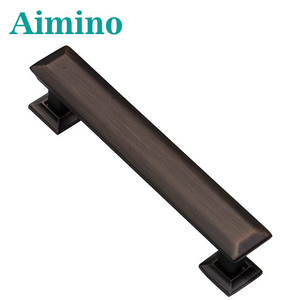 AIMINO square Handles Brushed Satin Nickel Cabinet Pulls Kitchen Cabinet Hardware for Cupboard Drawer Handles Dresser Pulls