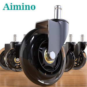 AIMINO OEM Office Chair Wheels Replacement  Wheels Smooth Rolling Heavy Duty Casters Safe for All Floors