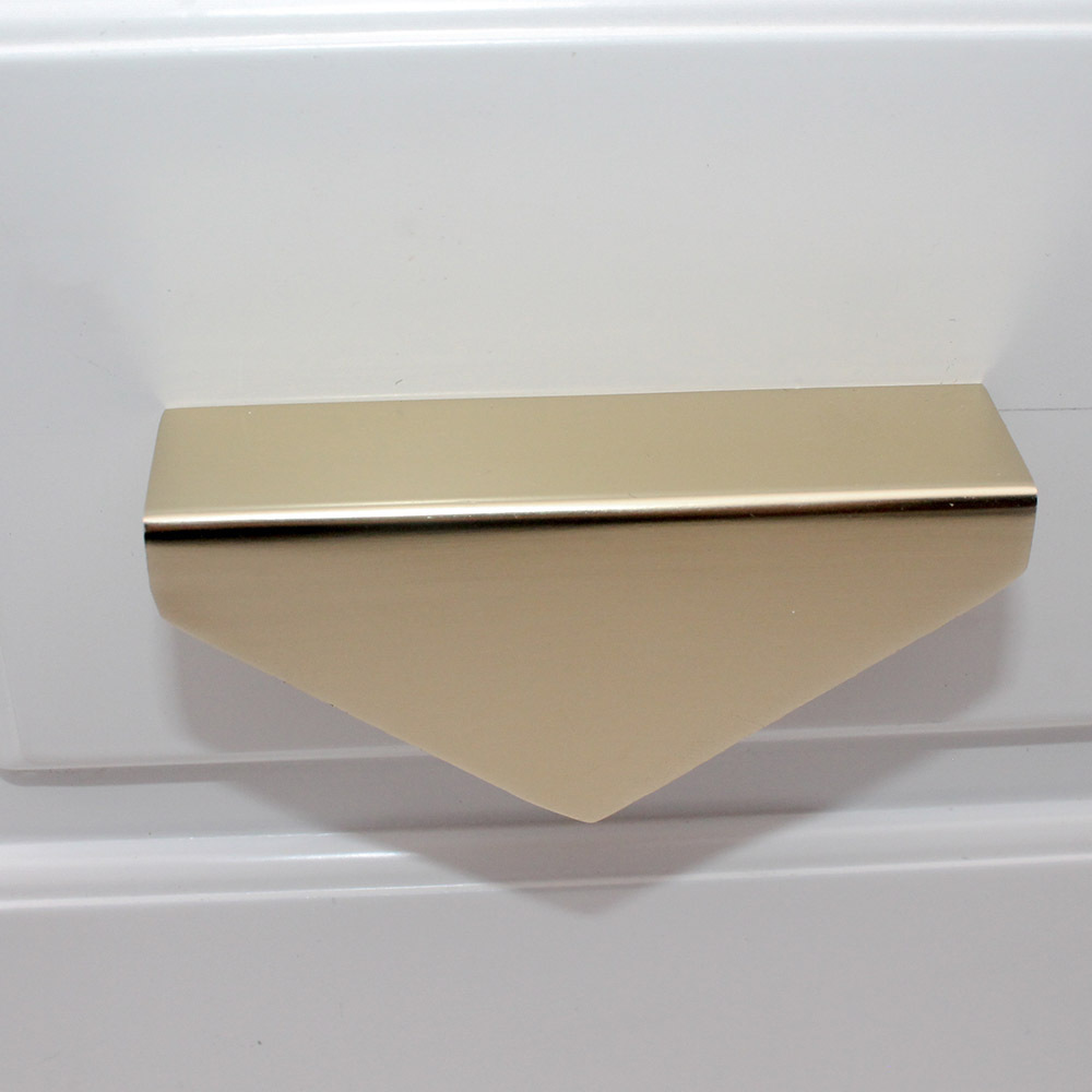 AIMINO New Nodic  Style Half Moon Round Aluminum Drawer Pulls Cabinet Handles Gold Other Furniture Hardware For Bathroom