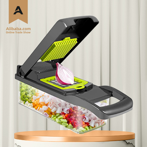 AIMINO RTS Manual Kitchen Vegetable grater 12in1 Slicer Dicer Onion Cutter Machine kitchen vegetable grater