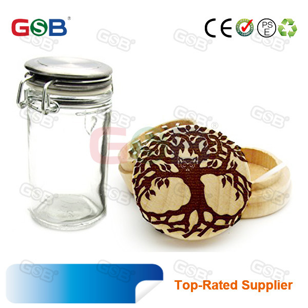 Smoking Accessories No neck Glass Jar Concentrate Jar for 5ml/6ml/10ml with plastic cup