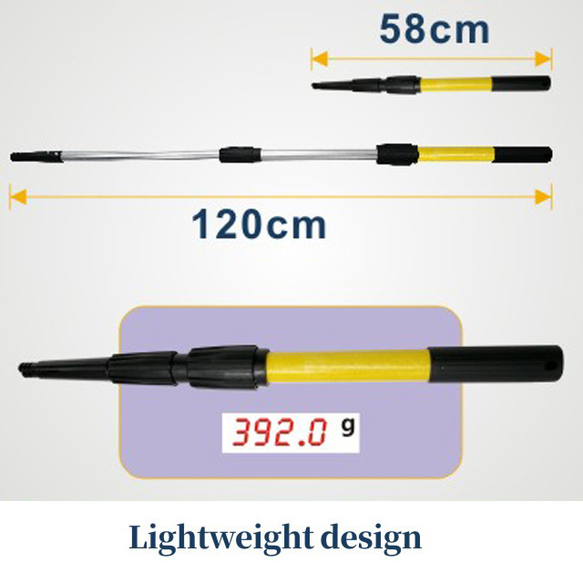 Factory paint tool directly provide 3 section telescopic decorative paint roller extension pole