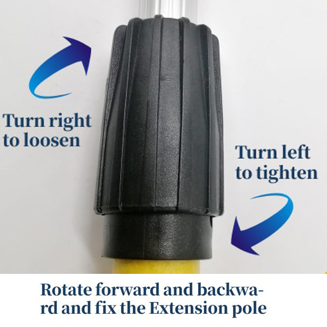 Factory paint tool directly provide 3 section telescopic decorative paint roller extension pole