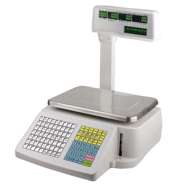 Gromy Digital Electronic Weighing Scale 30kg Barcode Weighing Scales with printer 15kg