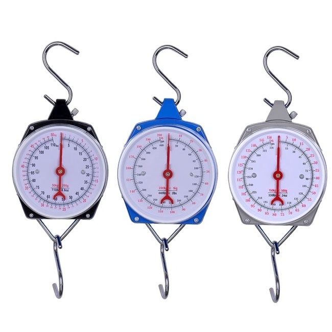 Mechanical Hanging Spring Scale with Dial 25kg 50kg 100kg 200kg