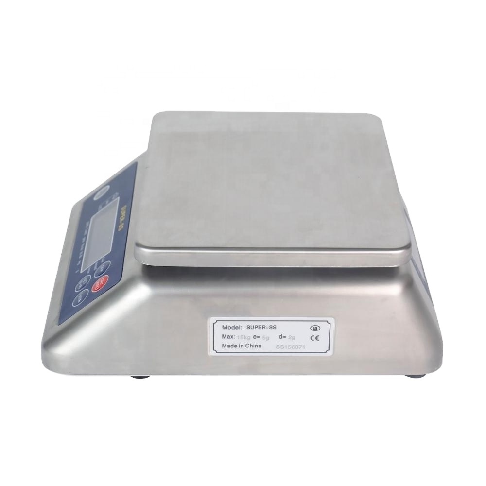 Electronic Digital Waterproof IP68 Weight Scale Stainless Steel Digital Weighing Table Bench Scale 30kg Super ss 6