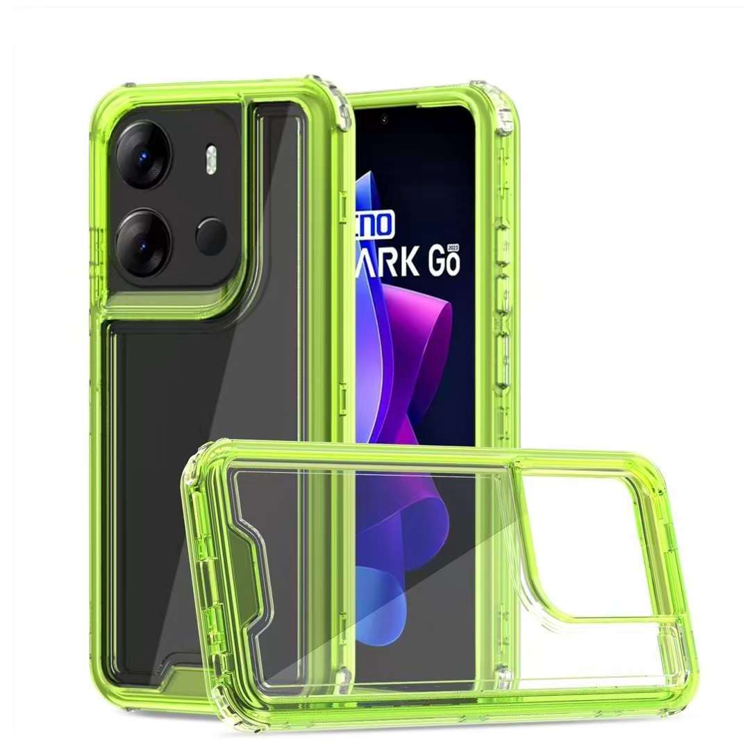 GSCASE 360 Full Protective 3 En 1 Case For Redmi POCO F5 5G/Note12 Turbo 5G Transparent phone case for Tecno Pova 6 Pro