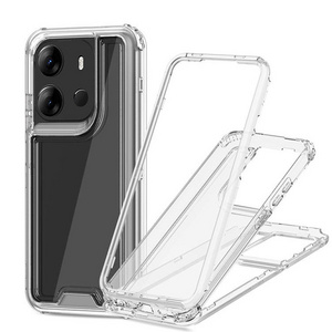 GSCASE 360 Full Protective 3 En 1 Case For Redmi POCO F5 5G/Note12 Turbo 5G Transparent phone case for Tecno Pova 6 Pro