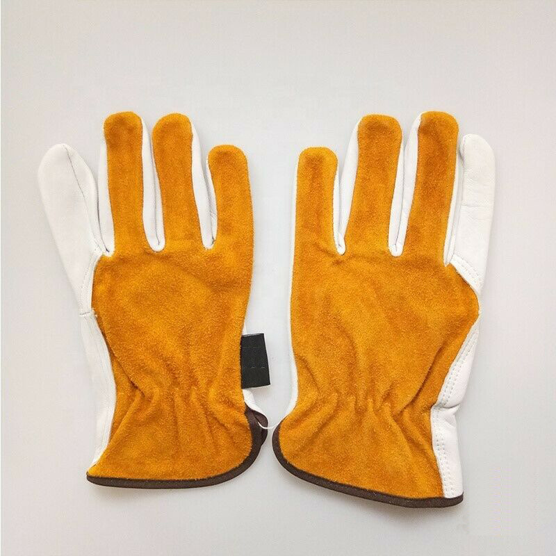 Cowhide Split Leather Work Gloves Welding gloves Driver heavy support gloves with custom printing and designing on wholesale