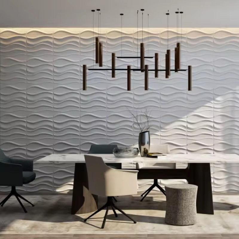 Modern wall art deco white 3d wall panels 3d interior wall panels 3d soundproofing panels for various scenes