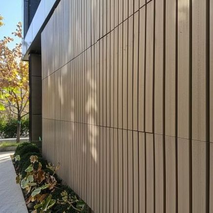 Outdoor Decoration Fluted Paneling Composite Wood WPC Wall Cladding