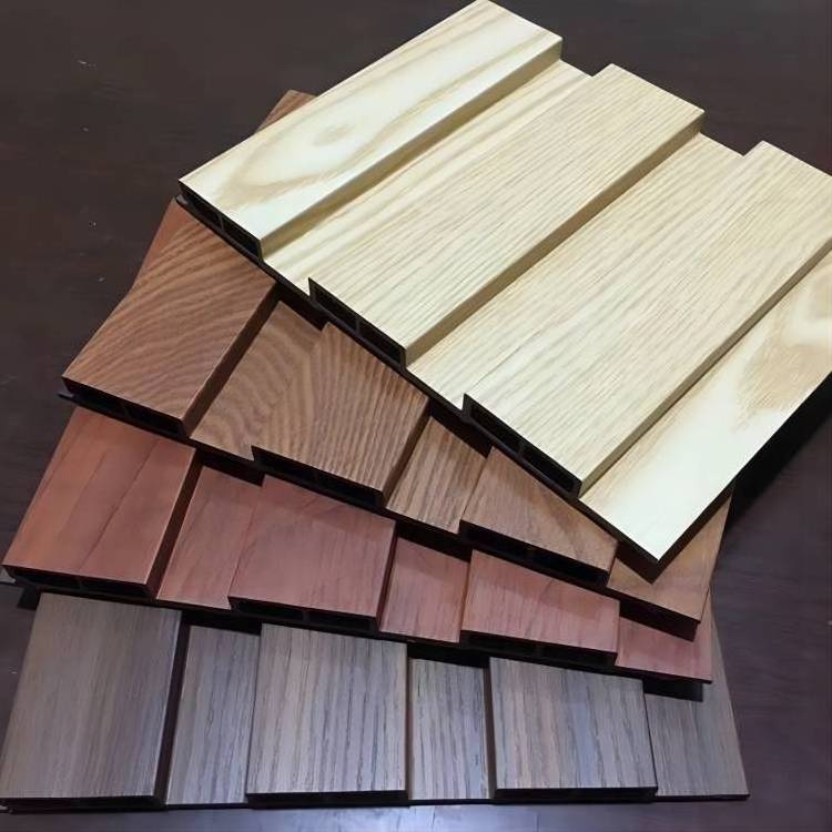 Interior decoration wpc fence panel cladding board bamboo charcoal board wpc louver panel