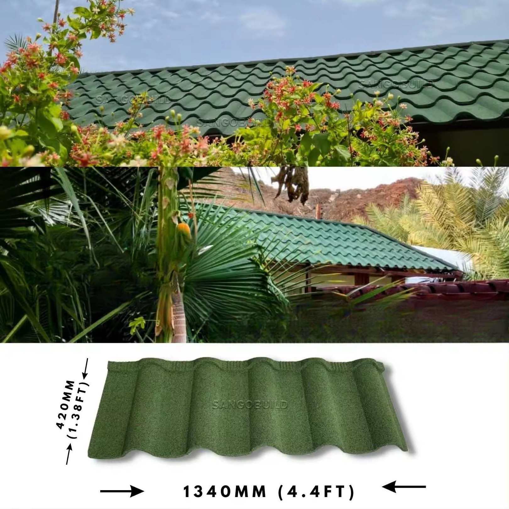 High quality materiales de construction stone coated metal roof tiles roofing sheet roman tile