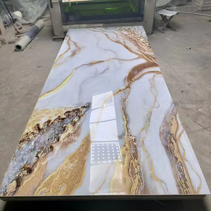 high glossy 1220*2440mm*3mm UV marble PVC sheets panel for wall decoration