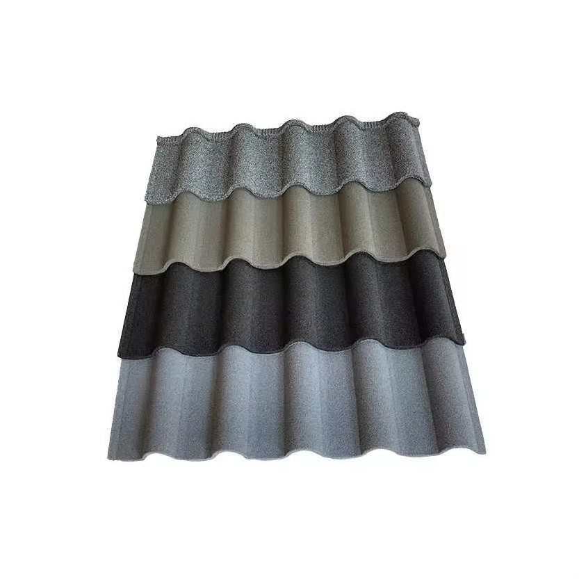 High quality materiales de construction stone coated metal roof tiles roofing sheet roman tile