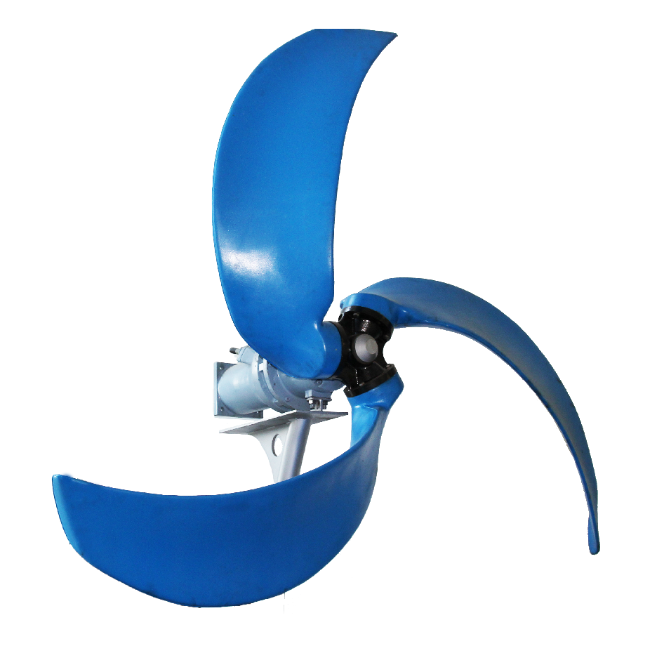 LFP submersible mixer and low speed propeller FRP