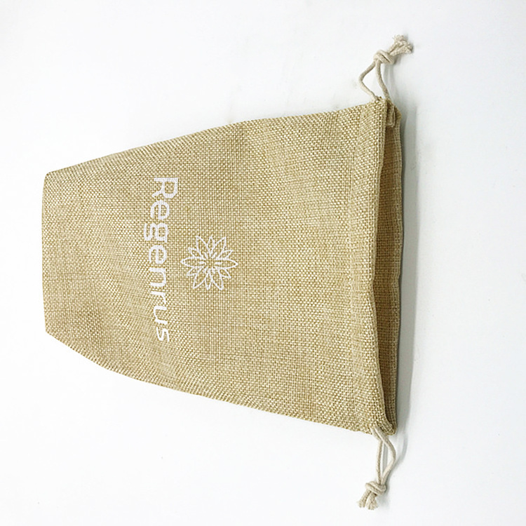 Wholesale Natural Organic Jute Square Bottom Hemp Bags With Logo