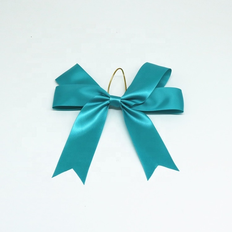 Wholesale and custom small satin lingerie bows, bra satin ribbon bow made mini satin ribbon bow