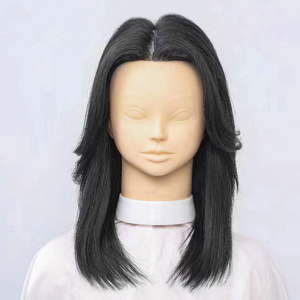 Wholesale Price Training Mannequin Head With 100% Human Hair For Barber Cheaper Hair Mannequins Training Head