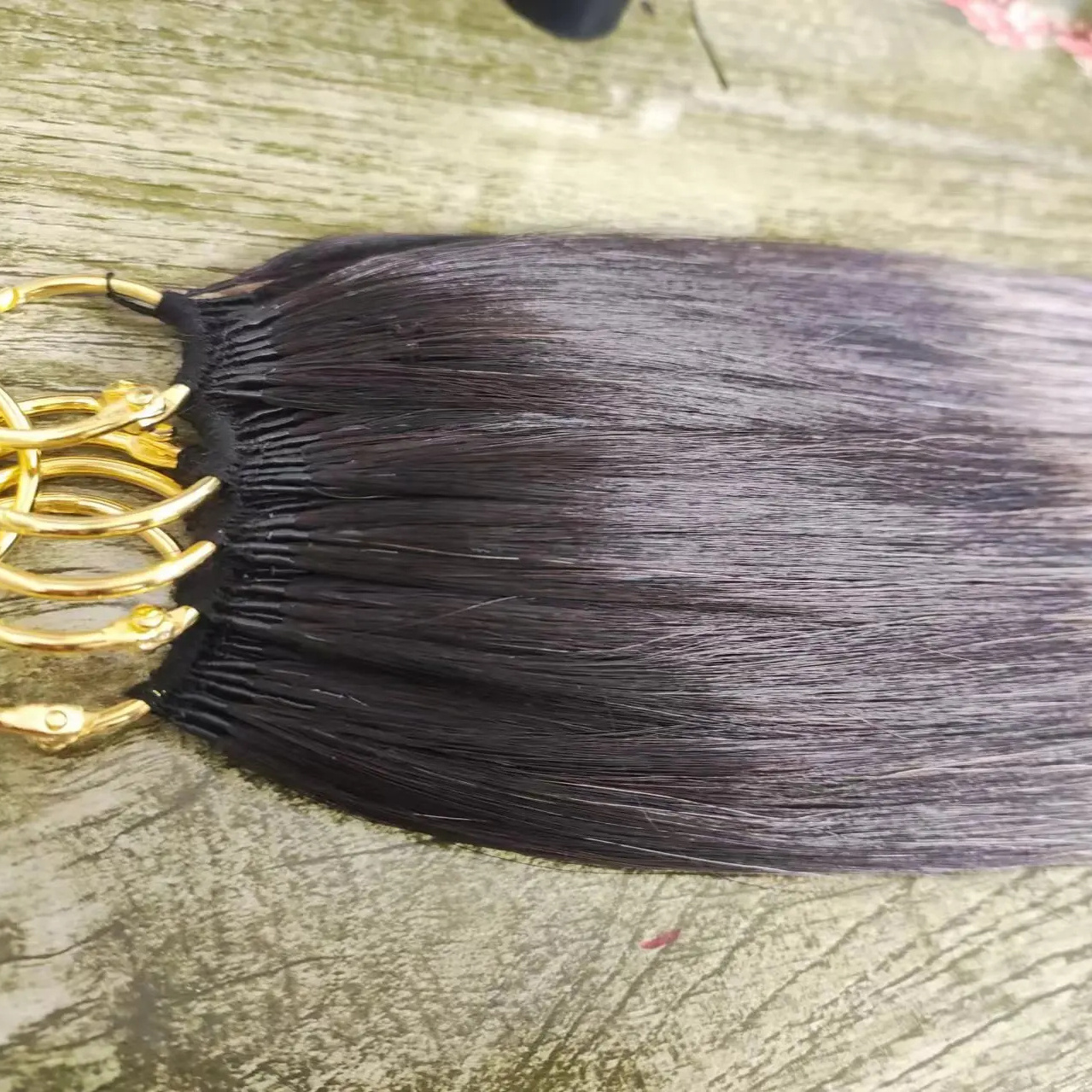 wholesale high quality raw Vietnamese hair high quality new model feather hair extension invisible type