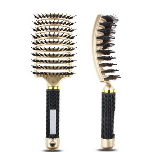 Wholesale New Detangling hair brush comb customized logo detangle brush hair women and men sclap massage comb