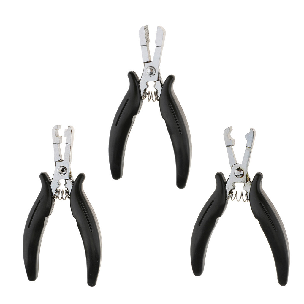 High quality stainless steel removal hair pliers keratin hair extension tools for hair fusion micro rings