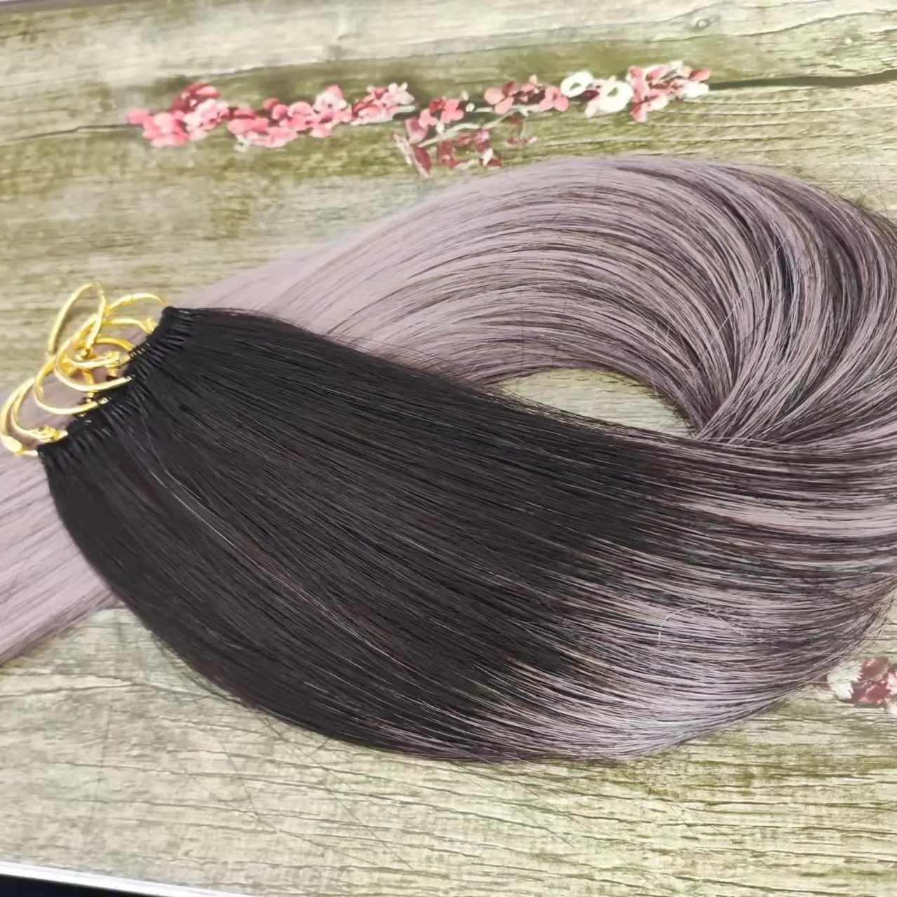 wholesale high quality raw Vietnamese hair high quality new model feather hair extension invisible type