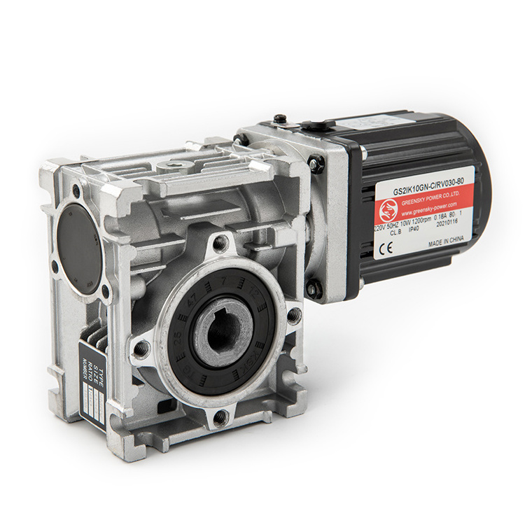 6W~40W 60W~370W Variable Speed Induction with NMRV Worm Gearbox Speed Reducer AC Gear Motor