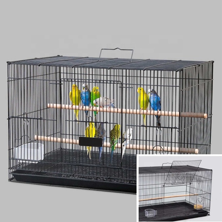 Pet Supplies Stainless Material Big Size Collapsible Lovebird Breeding Iron Wire Large Bird Cage For Birds