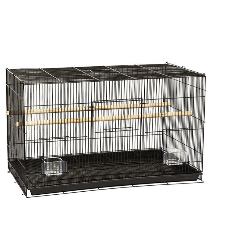 Custom Made Stainless Material Big Size Collapsible Lovebird Breeding Jaula de cria de aves Bird Cage 3 Layers