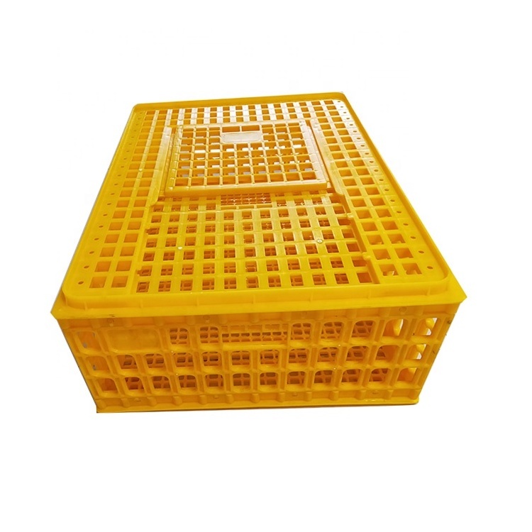 New Style 75*55*27cm Farm Poultry Plastic Cage Chicken Transport Bird Cages For Live Chickens/