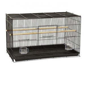 Free Shipping Stainless Material Big Size Collapsible Lovebird Breeding Macaw Bird Cage Big Size 1pc For Sale