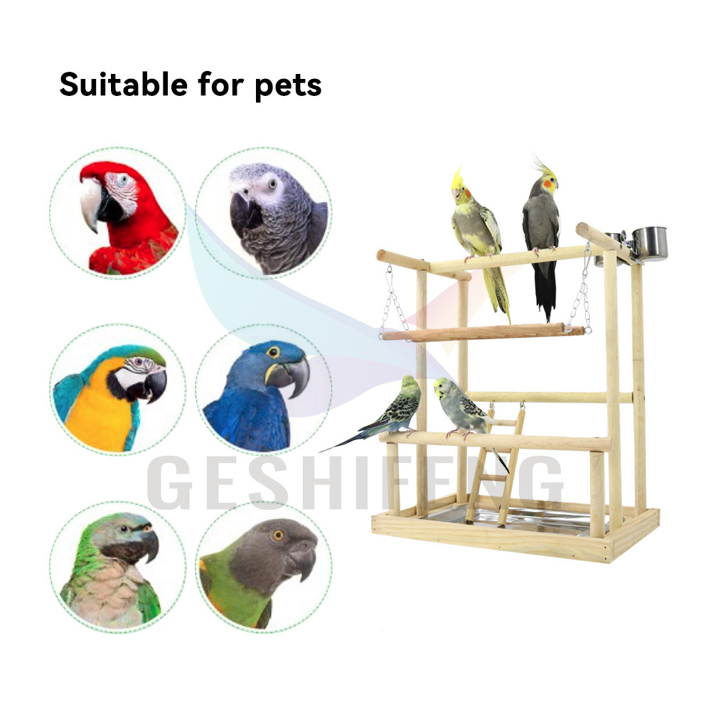 Parrot training stand funny bird toy climbing ladder swing cloud ladder interactive toy parrot swing toy