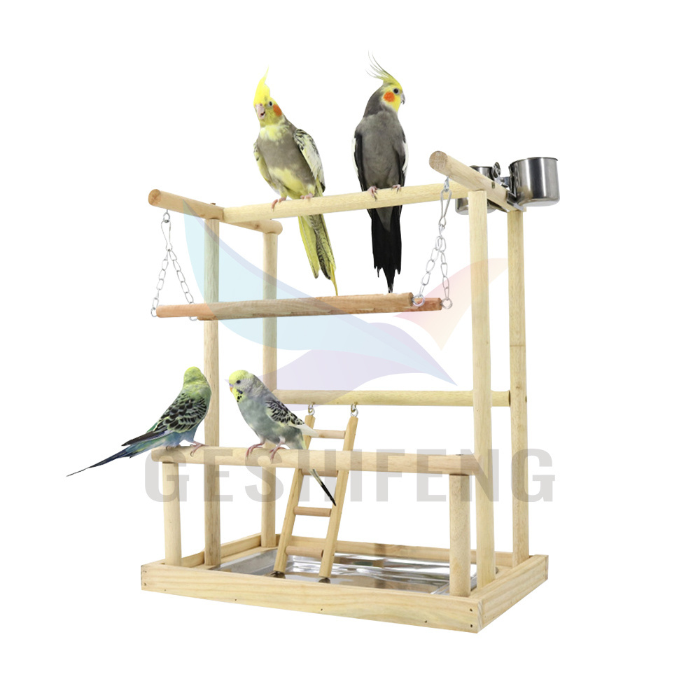 Parrot training stand funny bird toy climbing ladder swing cloud ladder interactive toy parrot swing toy