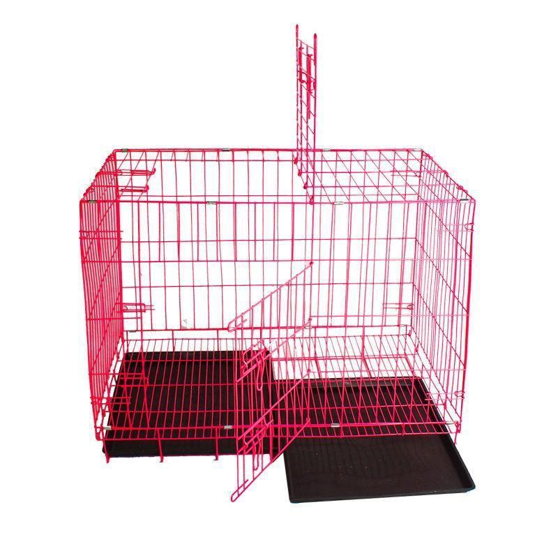 Foldable  Metal  Cage For Bird Cat Dog Rabbit Parrot Pigeon Transporting Birdcage Iron Wire Pet Cage