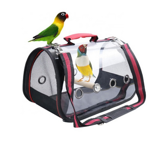 Parrot Backpack Cage Potable Folding Travel Bird Carrier Bag Pack