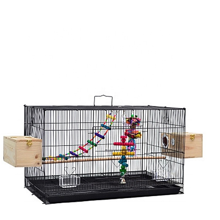 Custom Made Stainless Material Big Size Collapsible Lovebird Breeding Jaula de cria de aves Bird Cage 3 Layers