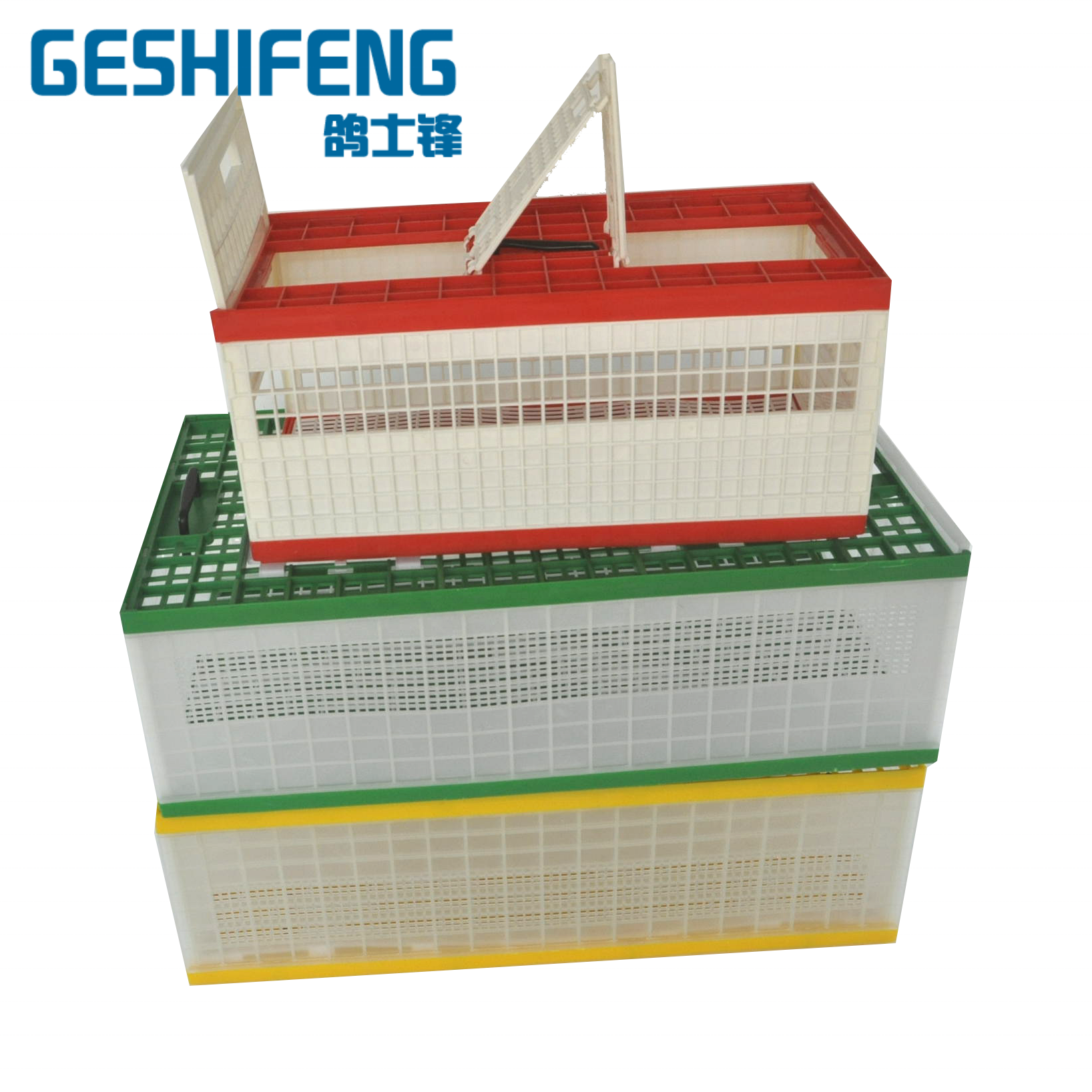 High Quality Plastic Poultry Transport Tool Pigeon Cage Chicken Transport Crate Duck/Turkey Transport Coop