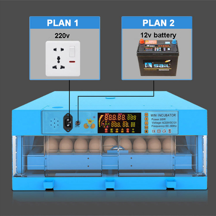 GSF 64 Eggs Capacity Automatic Egg Incubator For Chicken Duck Birds