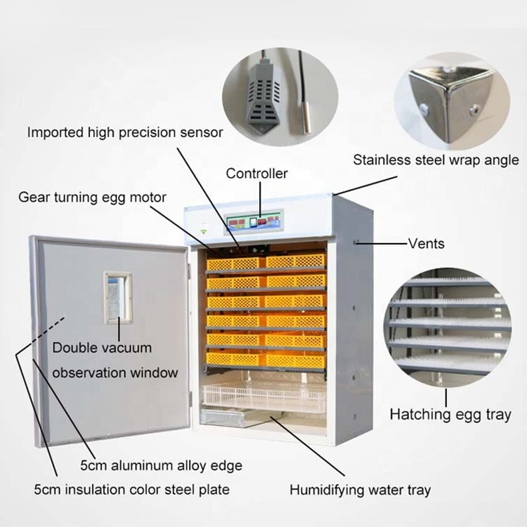 Commercial Full-Automatic Encubator Incubator Turner Hatching Machine Egg Incubator For Sale