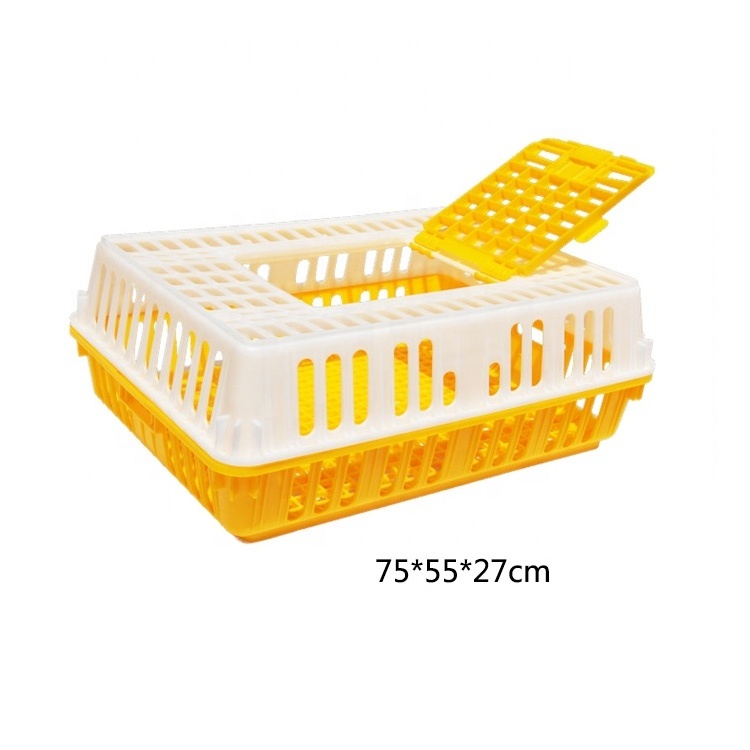 Farm Equipment Chicken Brooding Cage, Hot Sale Chicks Broiler Chicken Cages Poultry Farming Mobile Mobile Plastic 75*55*27cm