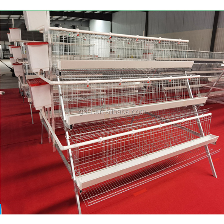 Poultry Breeding Equipments Automatic Broiler Chicken Steel Wire Cages Large Poultry System Cages Home Used Foldable Cages