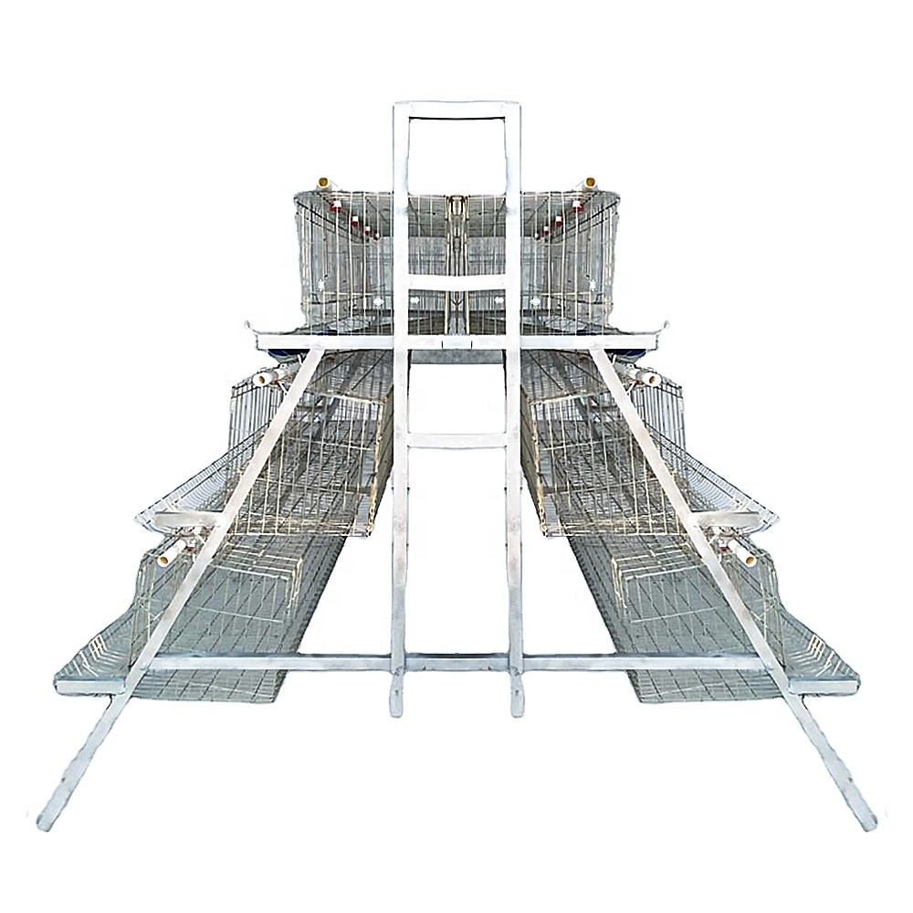 Poultry Breeding Equipments Automatic Broiler Chicken Steel Wire Cages Large Poultry System Cages Home Used Foldable Cages