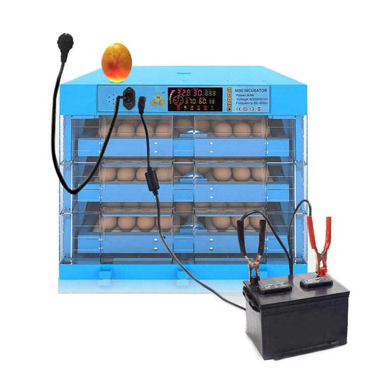 Fully Auto 98% Hatching Rate 48 Eggs Automatic Poultry Chicken Egg Incubator