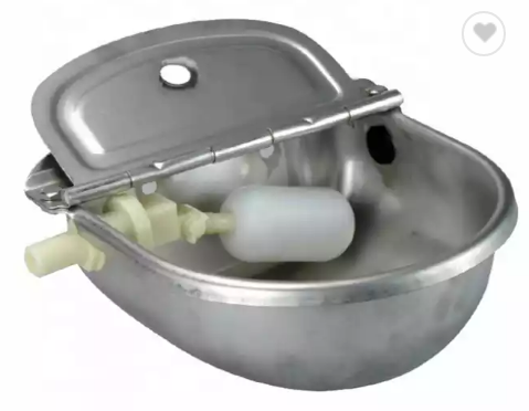 Float Valve Cattle Horse Drinker Stainless Steel Automatic Dog Cow Water Trough 3L Drinking Bowl with Outlet