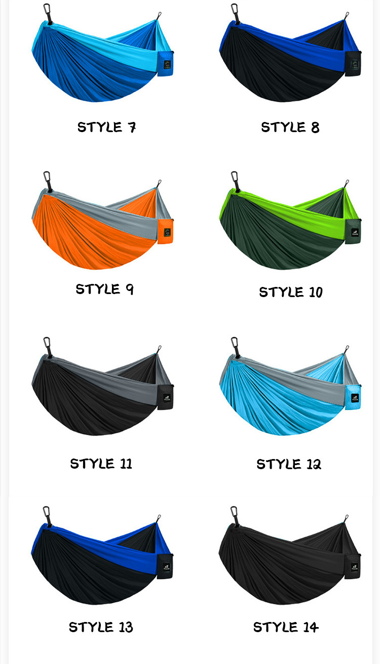 Best Seller Camping Hammock, Double & Single Portable Hammocks with 2 Tree Straps