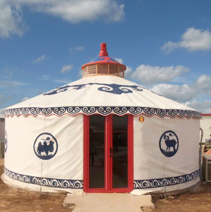 Cheap large luxury Mongolian yurt tent